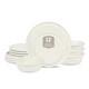 Capri 12-Piece Dinnerware Set Stoneware, White