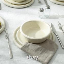 Capri 12-Piece Dinnerware Set Stoneware, White