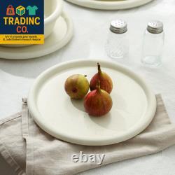 Capri 12-Piece Dinnerware Set Stoneware, White