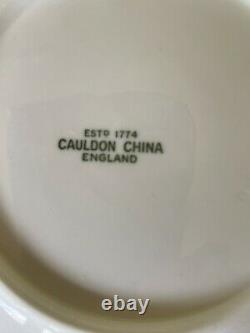 Cauldon England-dinnerware Set-antique Porcelain Est 1774-g0ld Trim- Beautiful