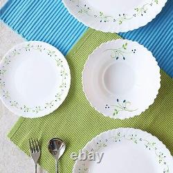 Cello Opalware Dazzle Tropical Lagoon Dinner Service Set 18PCs White Dinnerware