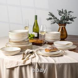 Ceramic Dinnerware Set Reactive Glaze Plates Bowls Dishwasher Microwave Safe New