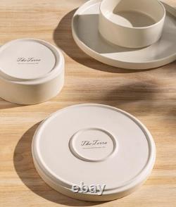 Ceramic Dinnerware Set for 6 18 Pieces Plates Bowls Durable Safe Microwave