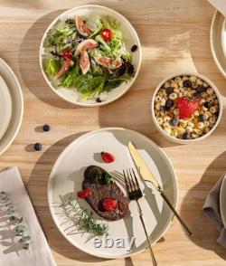 Ceramic Dinnerware Set for 6 18 Pieces Plates Bowls Durable Safe Microwave