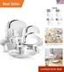 Ceramic Dinnerware Sets for 6, White and Black Dishes Set, FIONA Porcelain
