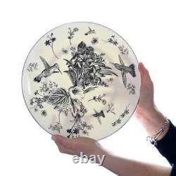 Charlton Home Vartavar Fine Bone China 16-pc Dinnerware Set Florals Hummingbirds