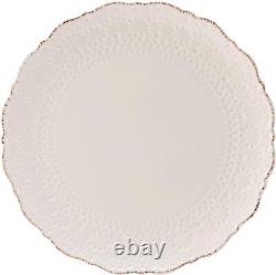 Chateau Cream 16-Piece Stoneware Dinnerware Set, Service for 4, Off White