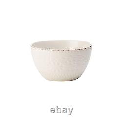 Chateau Cream 16-Piece Stoneware Dinnerware Set, Service for 4, Off White