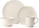 Chateau Cream 16-Piece Stoneware Dinnerware Set, Service for 4, off White