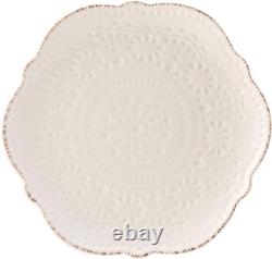 Chateau Cream 16-Piece Stoneware Dinnerware Set, Service for 4, off White