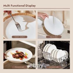 Chic 18-Piece Bone China Dinnerware Set for 6, Microwave & Dishwasher Safe