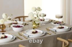 Chic 18-Piece White Coupe Dinnerware Set for 6 Ideal for Every Occasion