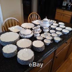 China Dinnerware Set by Hutschenreuther 67 pcs of fine translucent porcelain