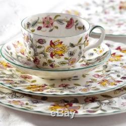 China dinnerware, Haddon Hall by Minton four place settings of 5 pieces
