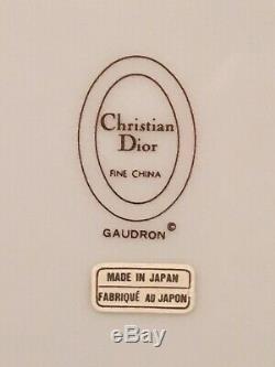 Christian Dior China Gaudron White Gold Trim Pattern Service For 4 20 Pcs
