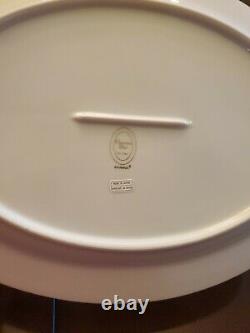 Christian Dior Gaudron White And Gold 14in Large Platter
