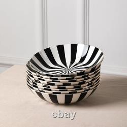 Christian Siriano Porcelain Dinnerware Set, 12-Piece Dish Set for 4, Pla