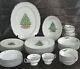 Christmas Fine China Table Setting For 7 Silver Sonata 3639 Dinnerware Rare