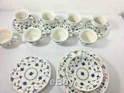 Churchill Finlandia Dinnerware Lot Blue and White