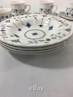 Churchill Finlandia Dinnerware Lot Blue and White