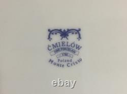 Cmielów POLAND Monte Cristo Fine Porcelain 45-Piece Set Service for 8 + Serving