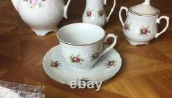 Cmielów POLAND Monte Cristo Fine Porcelain 45-Piece Set Service for 8 + Serving