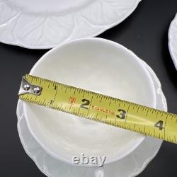 Coalport Wedgwood Country Ware China 5 Piece Place Setting White Retired EUC