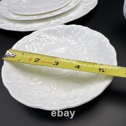 Coalport Wedgwood Country Ware China 5 Piece Place Setting White Retired EUC