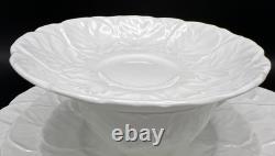 Coalport Wedgwood Country Ware China 5 Piece Place Setting White Retired EUC