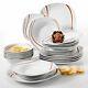 Complete 24pc Dinner Set Crockery Dinnerware Plates Bowls Dining Service for 6
