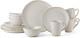 Cora 16-Piece Cream Dinnerware Set for 4 Elegant and Stylish