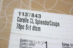 Corelle 1137843 Vitrelle 78 Piece Service for 12 Dinnerware Set w Lid Covers