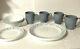 Corelle 16-pc Dinnerware Marble Lines 4 Place Setting Classic new Gray & White