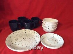 Corelle 16-pc Dinnerware Signature Terrazzo Dinner Appetizer Plate Bowl Mug New