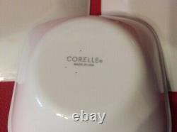 Corelle 16-pc Square Dinnerware Splendor Dinner Salad Plate Bowl Mug New