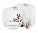 Corelle Boutique 16-Pc Kyoto Leaves Vitrelle Glass Dinnerware Set, Service For 4