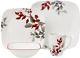 Corelle Boutique Kyoto Leaves 16-Pc Square Dinnerware Set for 4 NEW FREE SHIP