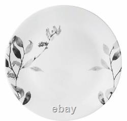 Corelle Boutique Misty Leaves 12-Piece Dinnerware Set, Dinner Set Service for 4