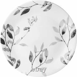 Corelle Boutique Misty Leaves 12-Piece Dinnerware Set, Dinner Set Service for 4