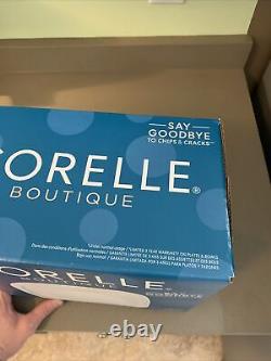 Corelle Boutique Porcelain Cherish Embossed Square 16 Pc Dinneware Set In Box