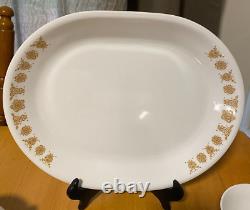 Corelle Butterfly Gold 49 Pc Dinnerware Set Serves 8 + Platter