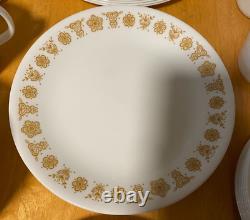 Corelle Butterfly Gold 49 Pc Dinnerware Set Serves 8 + Platter