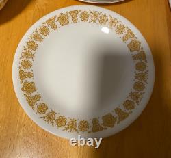 Corelle Butterfly Gold 49 Pc Dinnerware Set Serves 8 + Platter