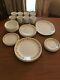 Corelle Butterfly Gold 49 Piece Dinnerware Set Service For 8
