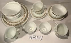 Corelle By Corning Golden Butterfly 44 Pieces 6 Place Settings (Pyrex Cups)