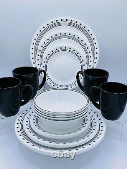 Corelle City Block 20 pc Dinnerware Set With Luncheon Plates Corelle Mugs Serves 4