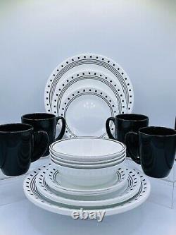 Corelle City Block 20 pc Dinnerware Set With Luncheon Plates Corelle Mugs Serves 4