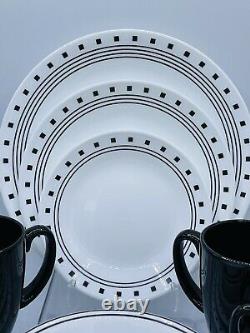 Corelle City Block 20 pc Dinnerware Set With Luncheon Plates Corelle Mugs Serves 4