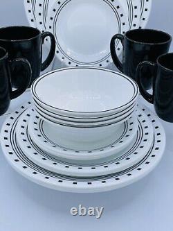 Corelle City Block 20 pc Dinnerware Set With Luncheon Plates Corelle Mugs Serves 4