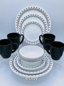 Corelle City Block 20 pc Dinnerware Set With Luncheon Plates Corelle Mugs Serves 4